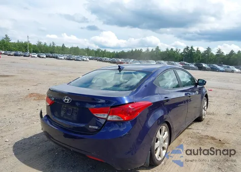 2012 Hyundai Elantra Limited from USA, damaged, VIN 5NPDH4AEXCH118544
